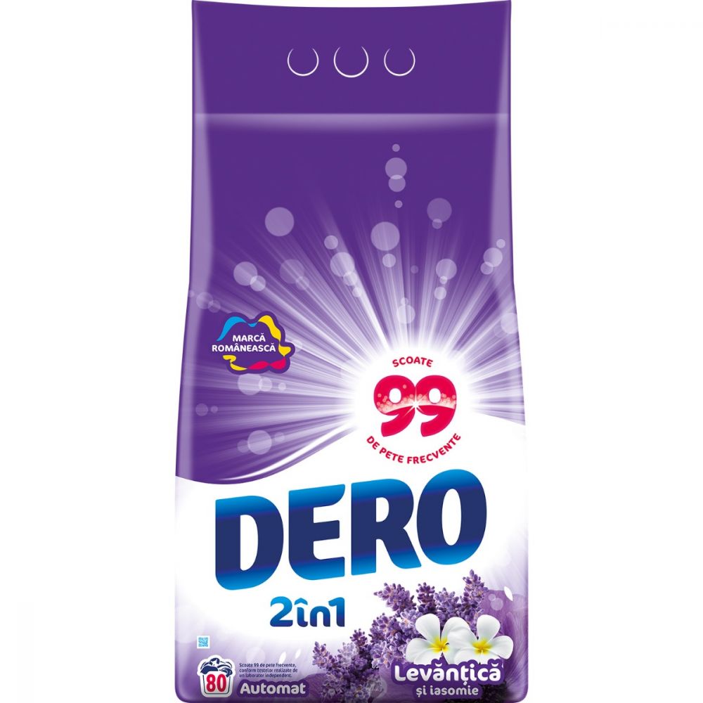 Detergent automat Dero 2 in 1 Levantica, 80 spalari, 8 kg