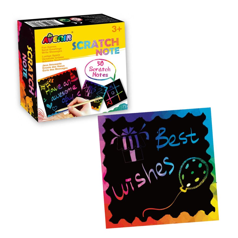 Set de razuit, Avenir, Scratch Notes, 50 de cartonase