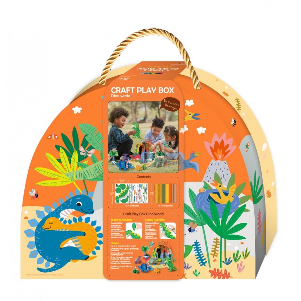Set creativ portabil DIY, Avenir, Lumea Dinozaurilor
