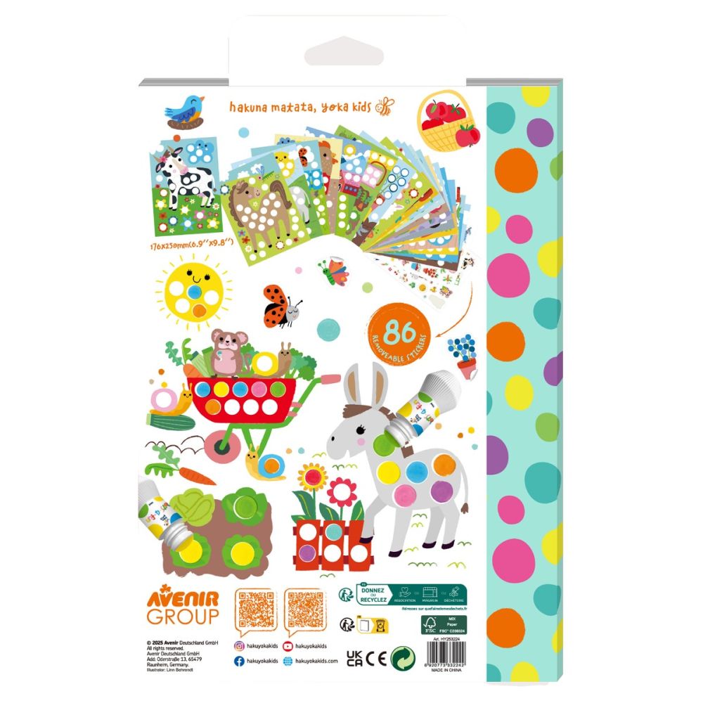 Carte de colorat, Avenir, Dots4Fun, Animale de ferma