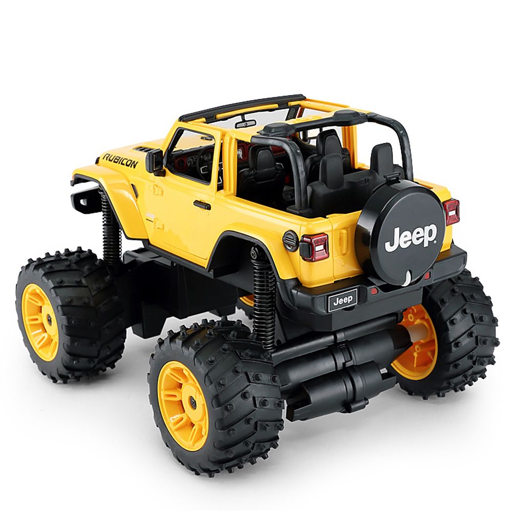 Masinuta cu telecomanda, Rastar, Jeep Wrangler, 1:14, Galben