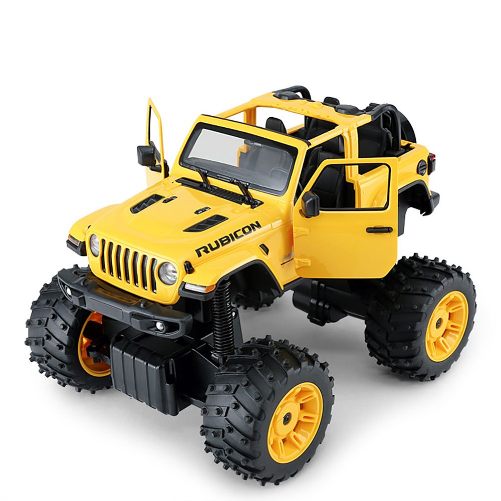Masinuta cu telecomanda, Rastar, Jeep Wrangler, 1:14, Galben
