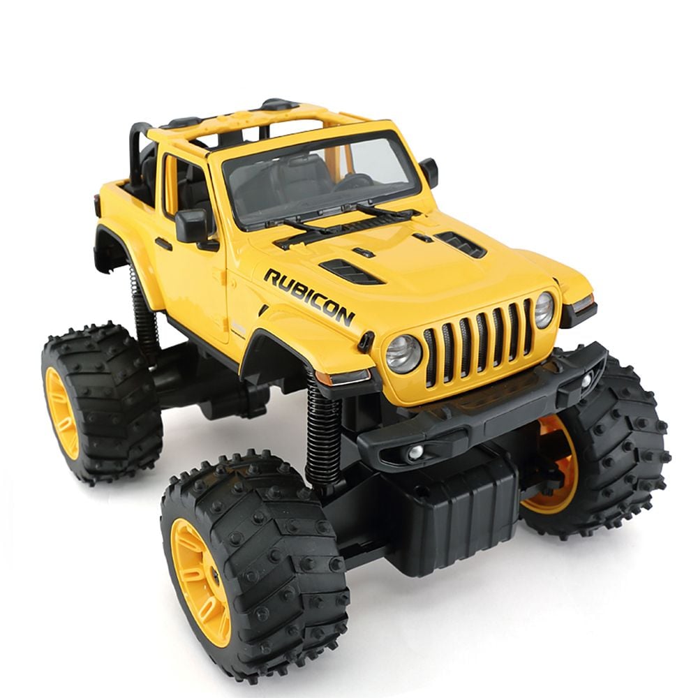 Masinuta cu telecomanda, Rastar, Jeep Wrangler, 1:14, Galben