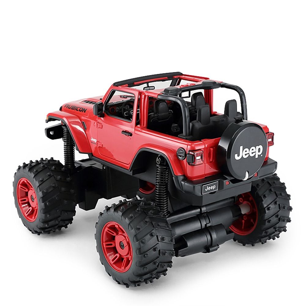Masinuta cu telecomanda, Rastar, Jeep Wrangler, 1:14, Rosu