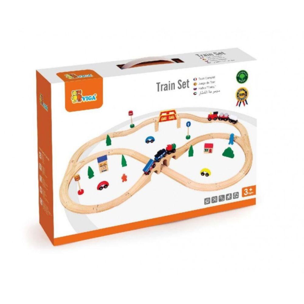 Set de trenulete din 49 de piese, Viga