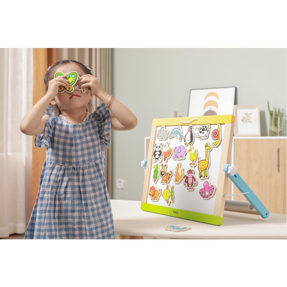Set animale magnetice, din lemn, Viga