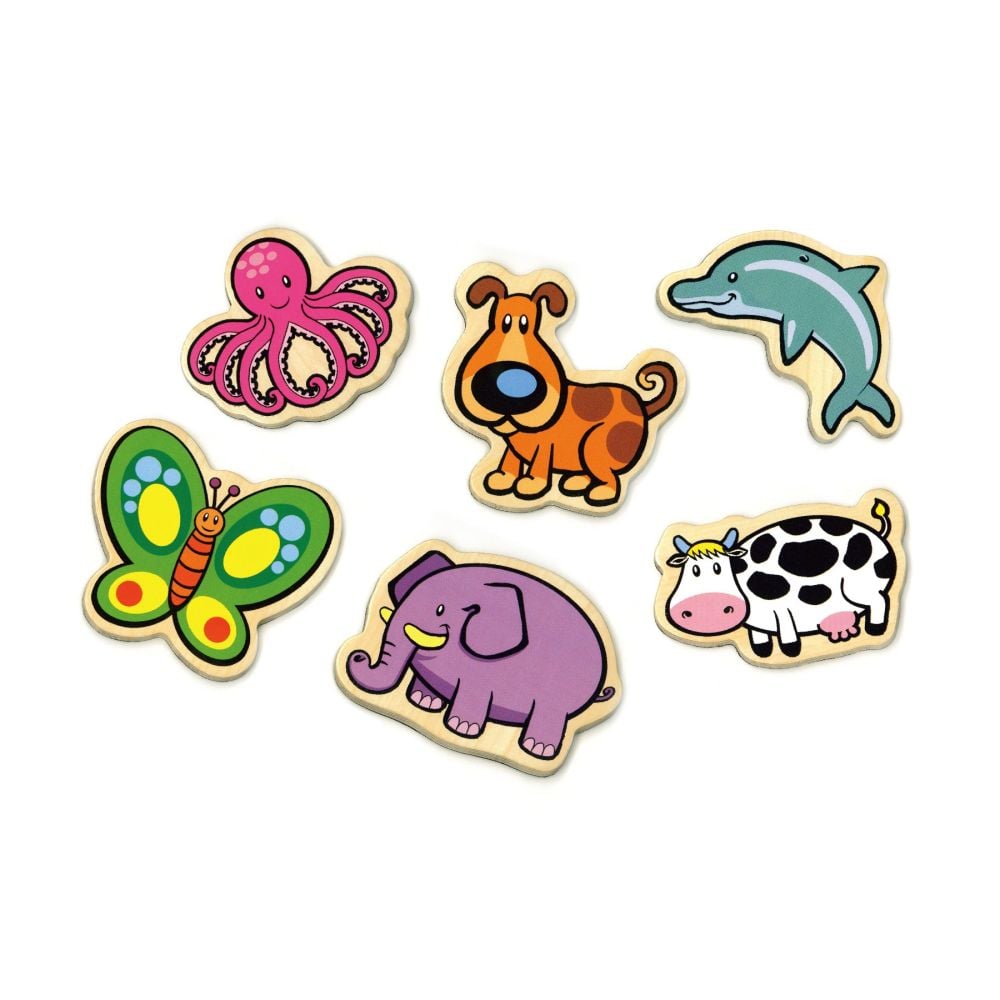 Set animale magnetice, din lemn, Viga