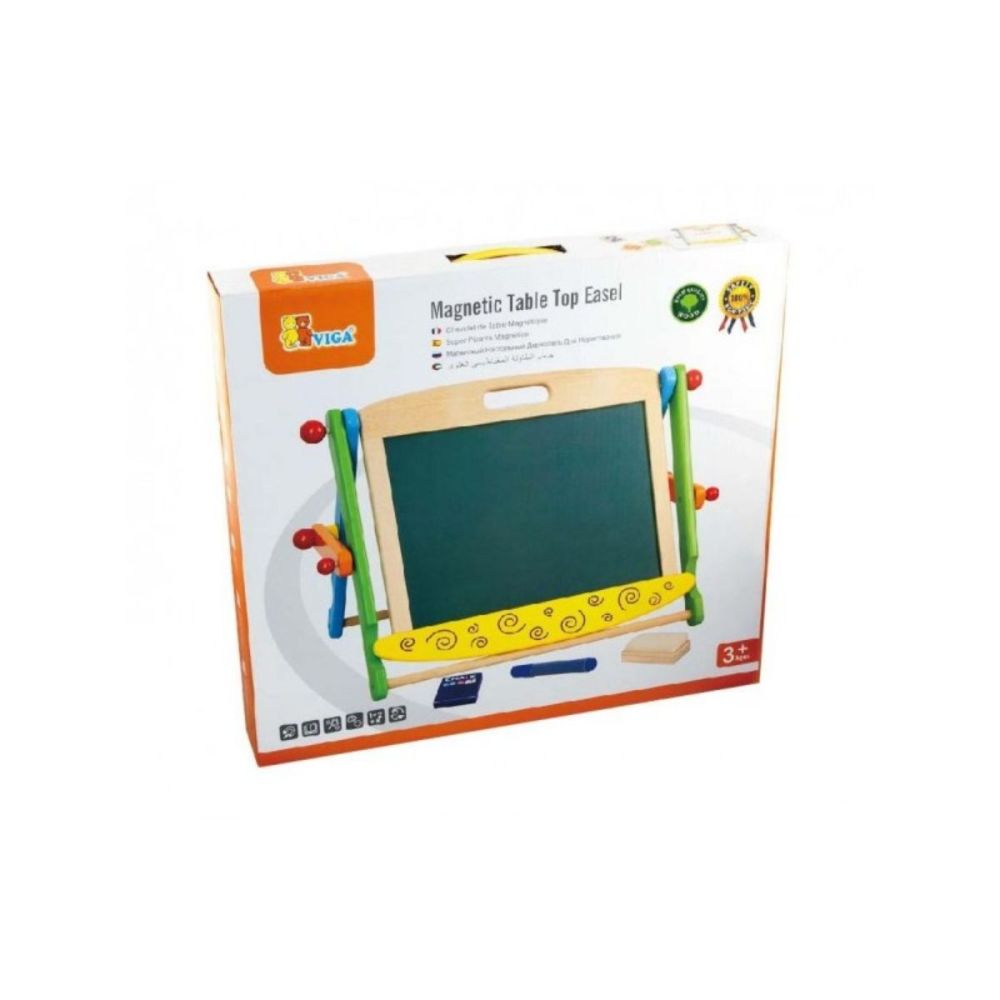 Sevalet de masa, Viga, cu tabla alba magnetica si neagra, cu accesorii
