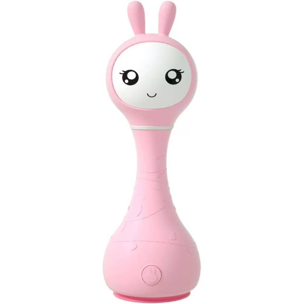 Iepuras interactiv pentru bebelusi, Alilo, Smarty, Roz, RO/EN
