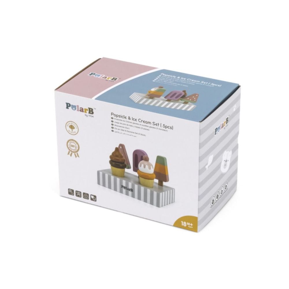 Set inghetata pe bat, Viga