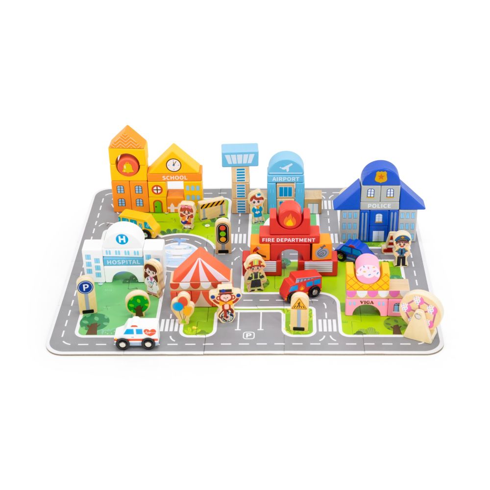 Cuburi de construit, Viga, Orase, 100 buc