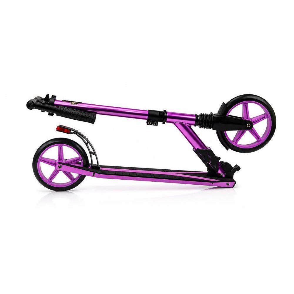 Trotineta pliabila cu suspensie, cric si lumina de frana pe spate, Kick'n Roll, Lamborghini L2-200, Mov