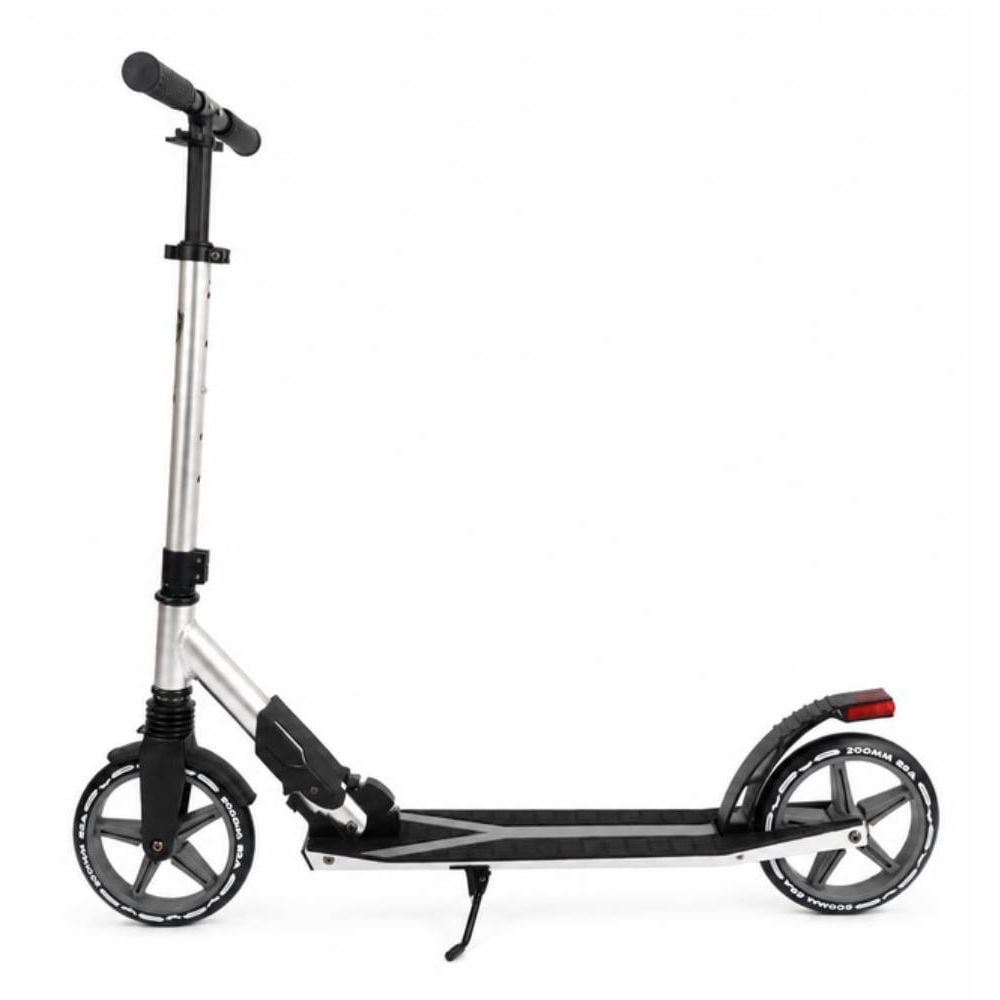 Trotineta pliabila cu suspensie, cric si lumina de frana pe spate, Kick'n Roll, Lamborghini L2-200, Gri