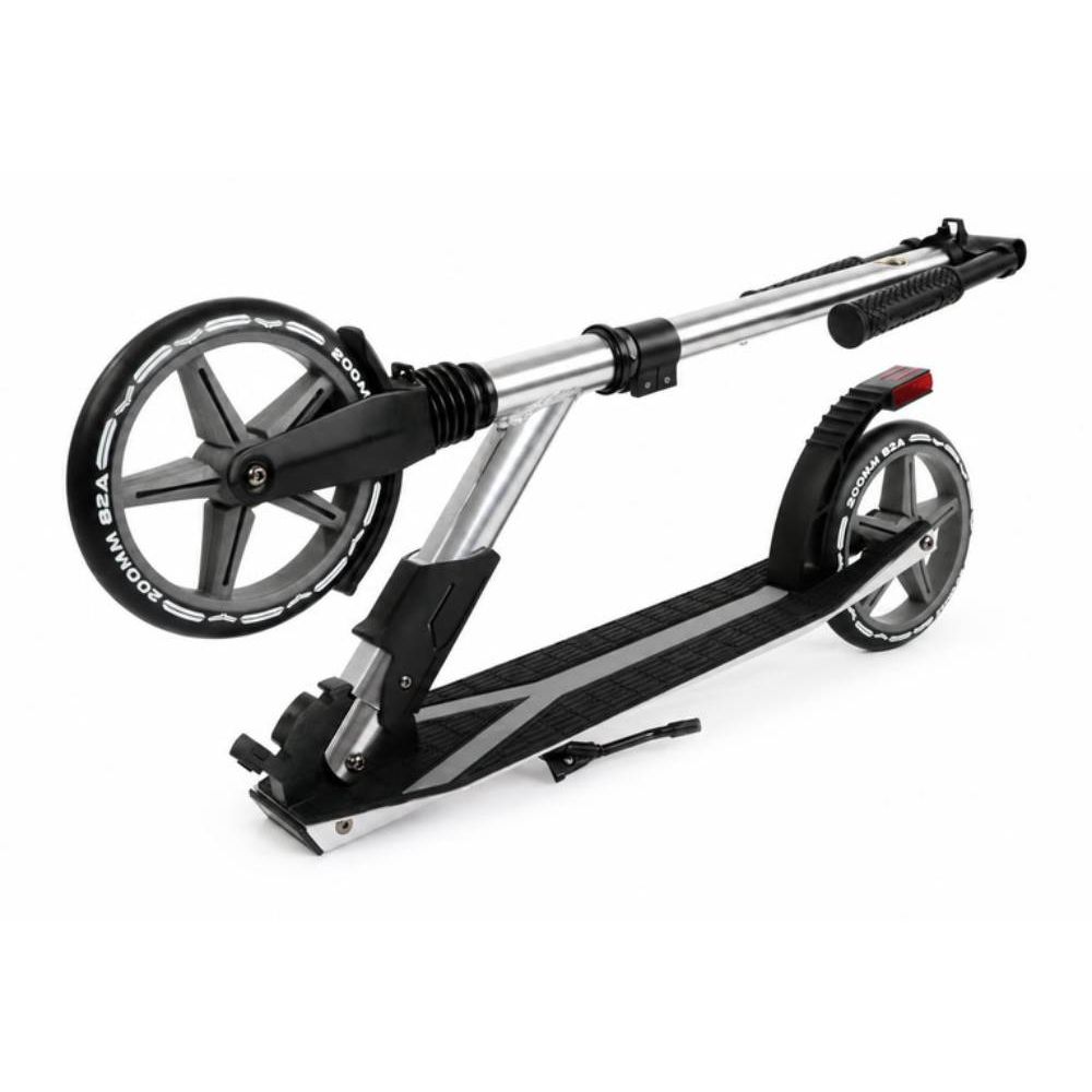 Trotineta pliabila cu suspensie, cric si lumina de frana pe spate, Kick'n Roll, Lamborghini L2-200, Gri