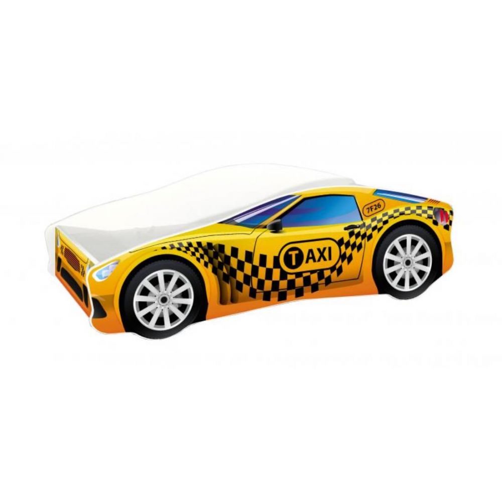 Pat Tineret MyKids Race Car 10 Taxi, Somiera 140x70 cm