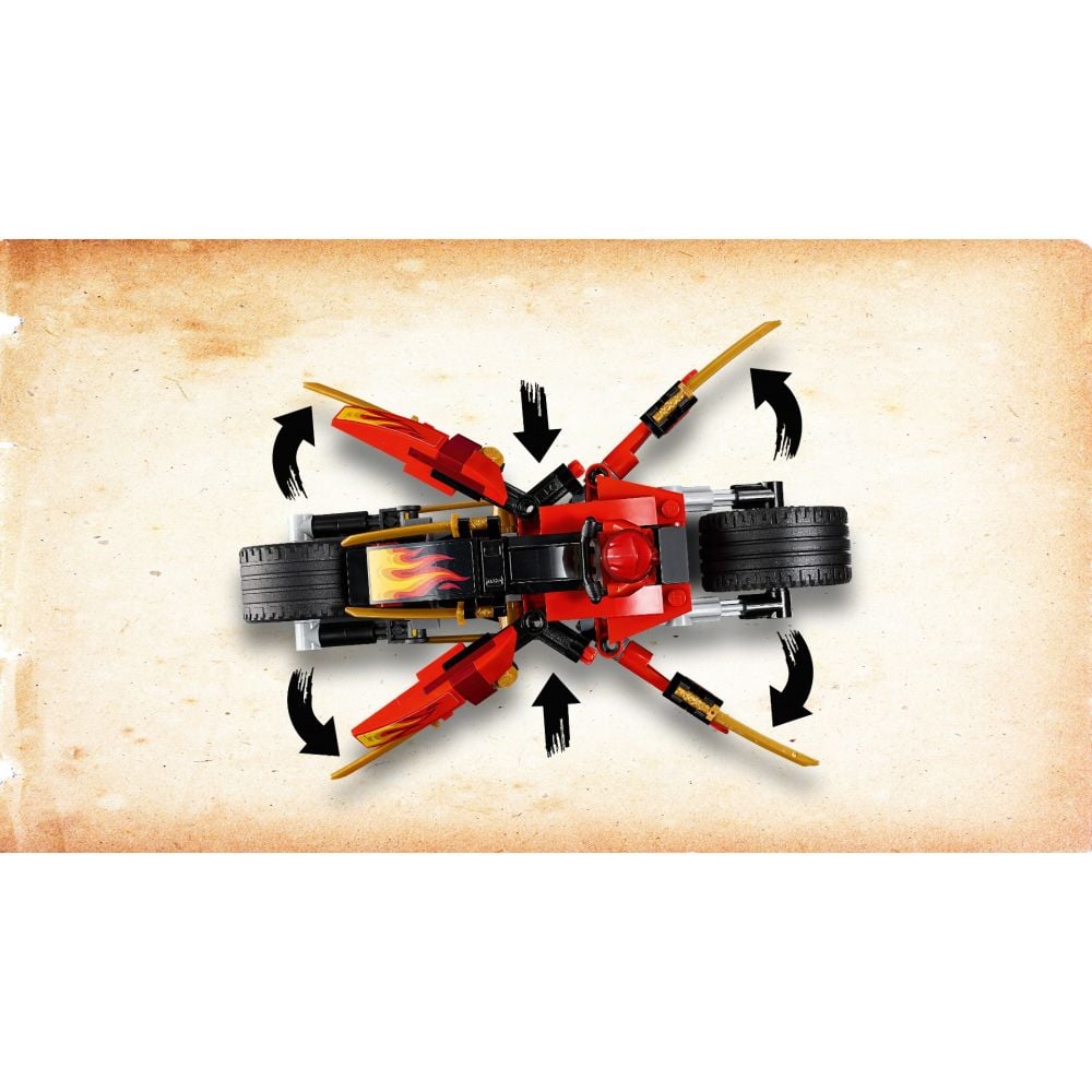 LEGO® Ninjago - Vehiculele lui Kai si Zane - Motociclete Blade si snowmobilul (70667)