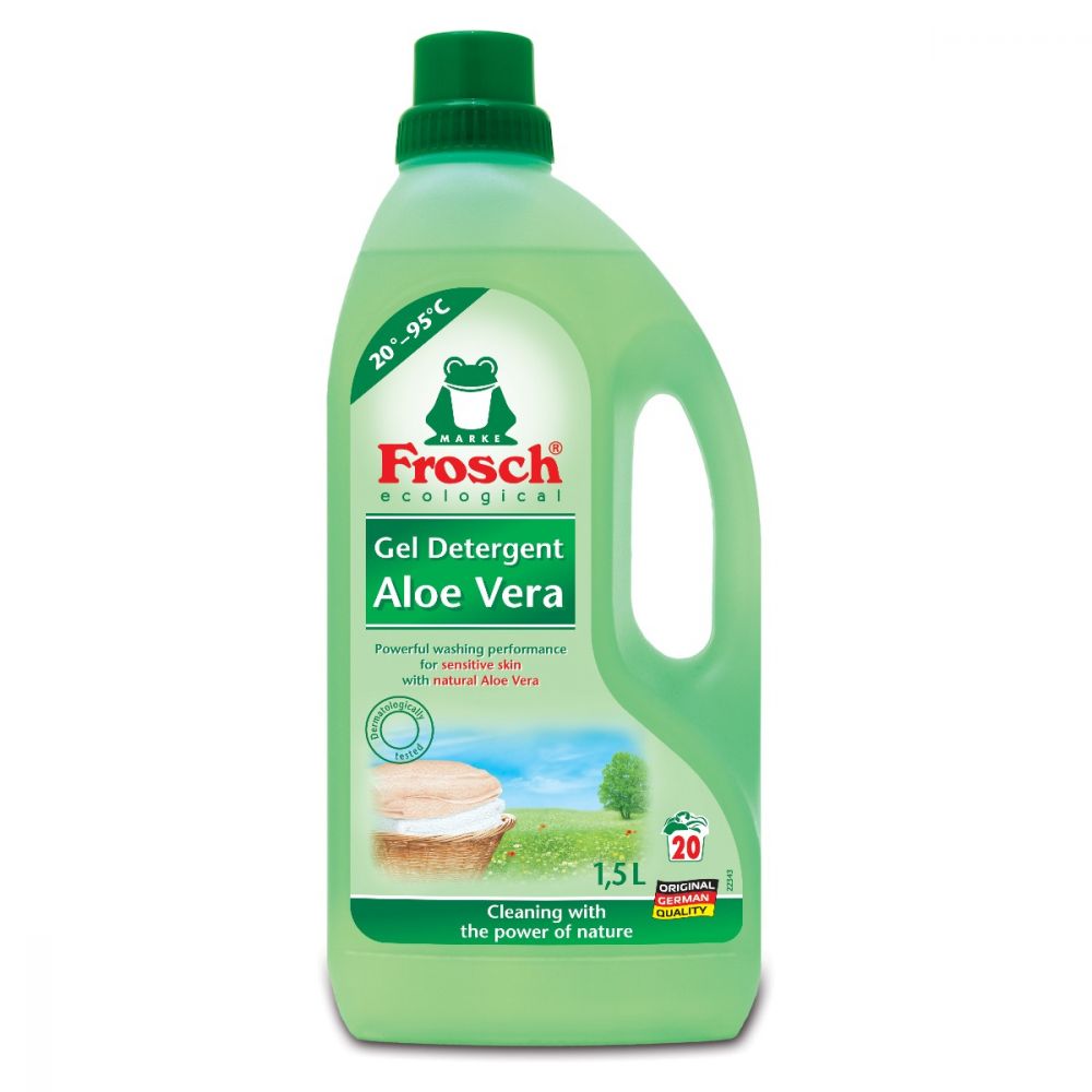 Detergent lichid pentru rufe Frosch cu aloe vera, 1,5 L