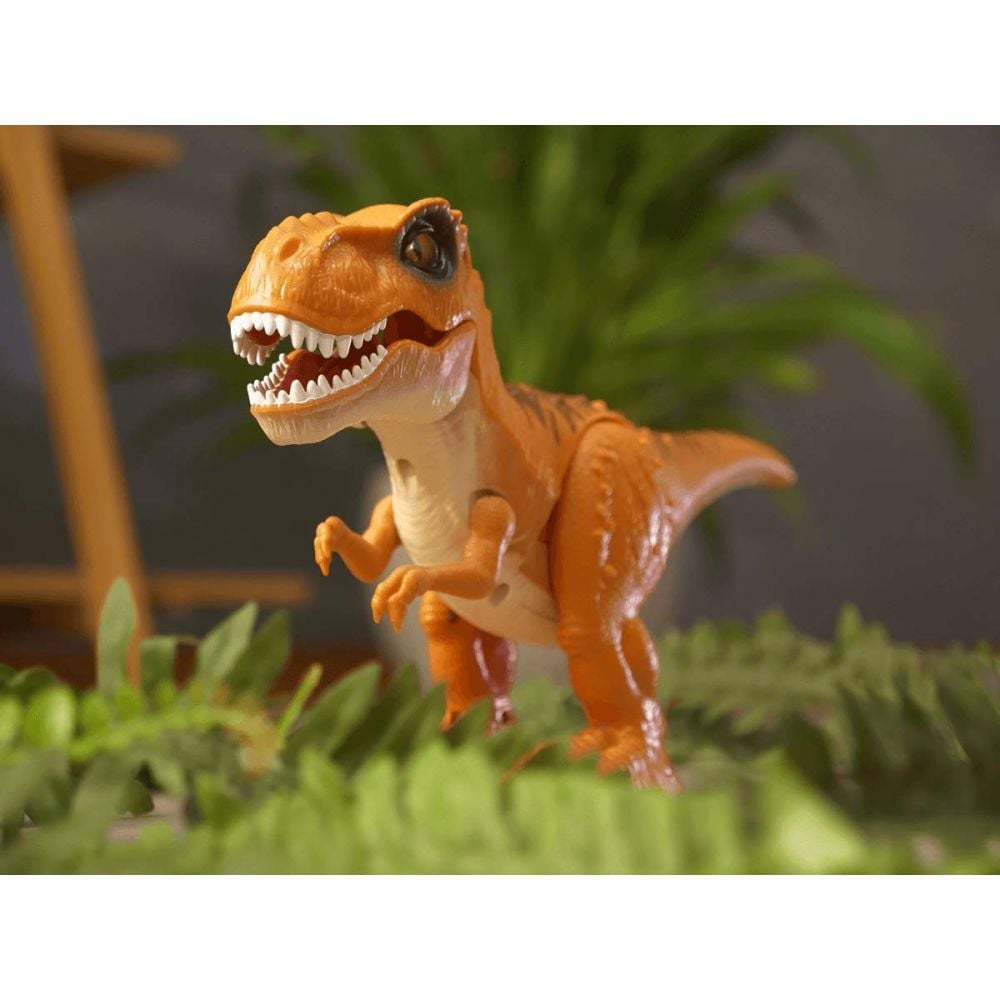 Jucarie interactiva Zuru Robo Alive - Dinozaur, portocaliu
