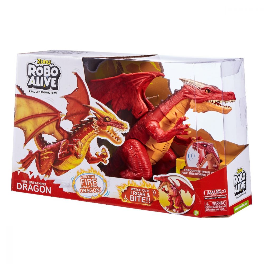 Jucarie interactiva Robo Alive, Fire Breathing Dragon