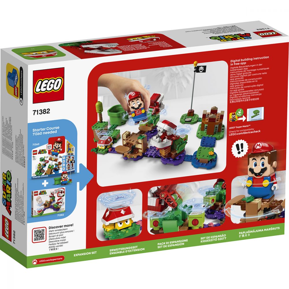 LEGO® Super Mario - Set de extindere Provocarea Plantei Piranha (71382)
