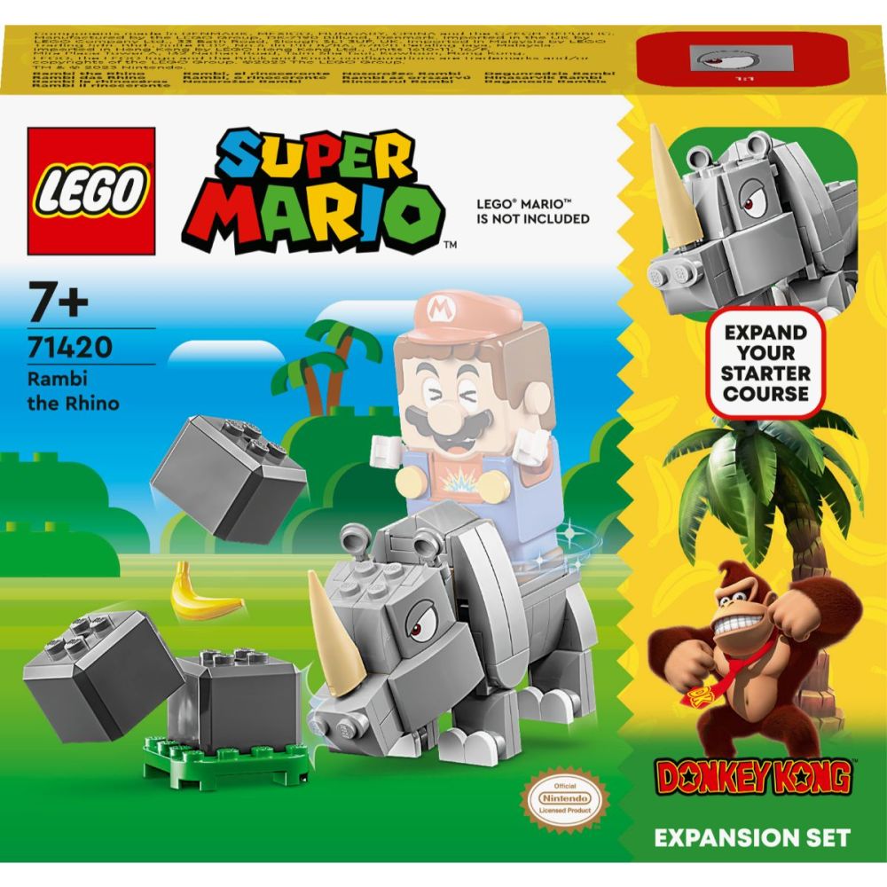 LEGO® Super Mario - Set de extindere Rinocerul Rambi (71420)