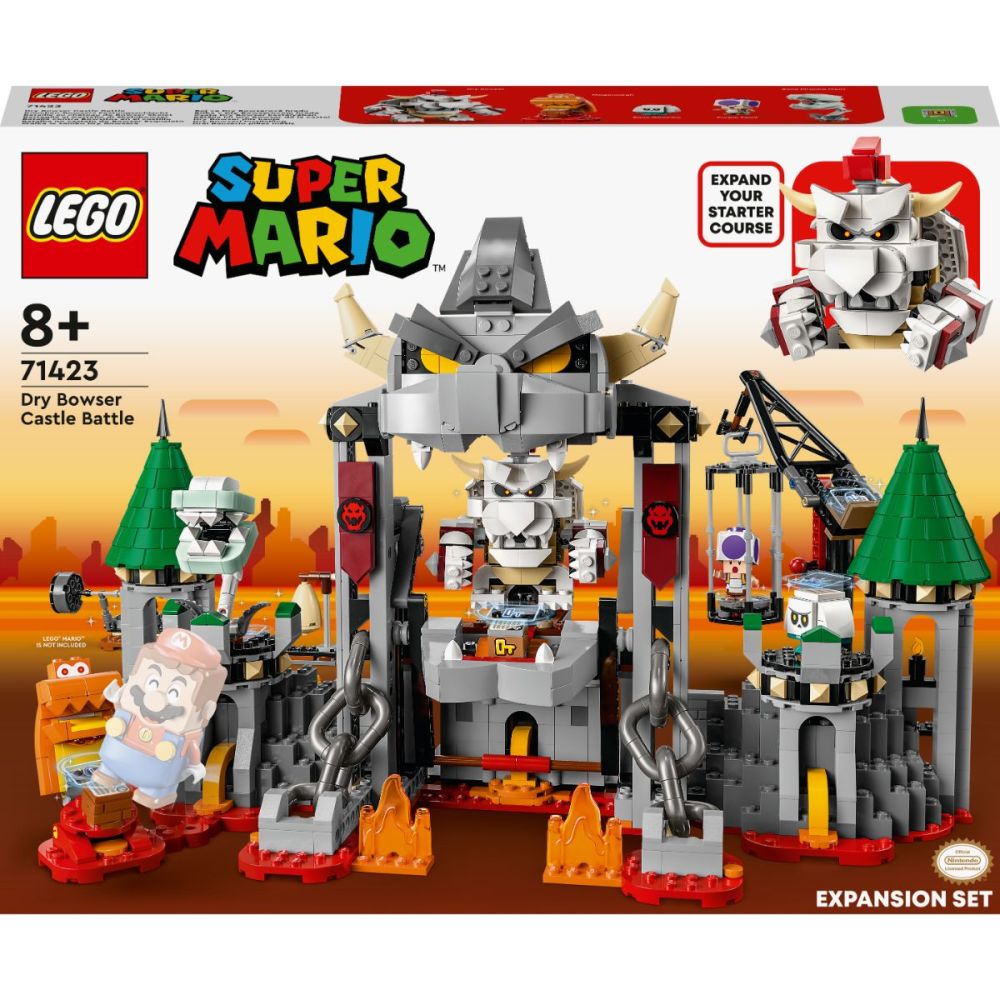 LEGO® Super Mario - Set de extindere batalia lui Dry Bowser de la castel (71423)