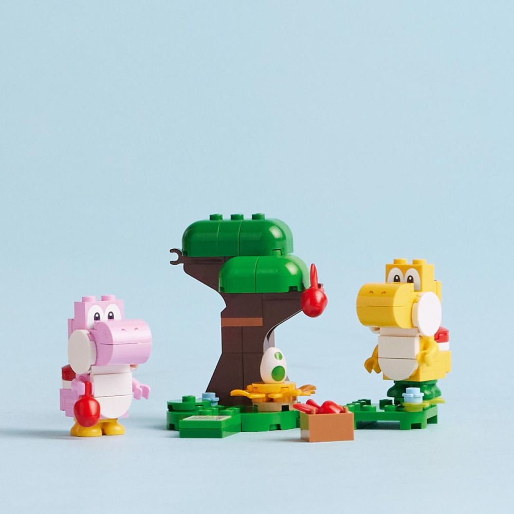 LEGO® Super Mario - Set de extindere padurea minunata cu oul lui Yoshi (71428)