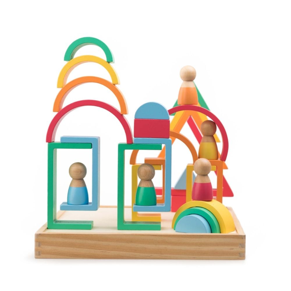 Jucarie de construit montessori, Kipod, Curcubeu
