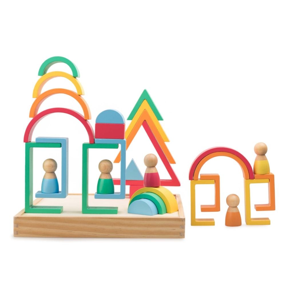 Jucarie de construit montessori, Kipod, Curcubeu