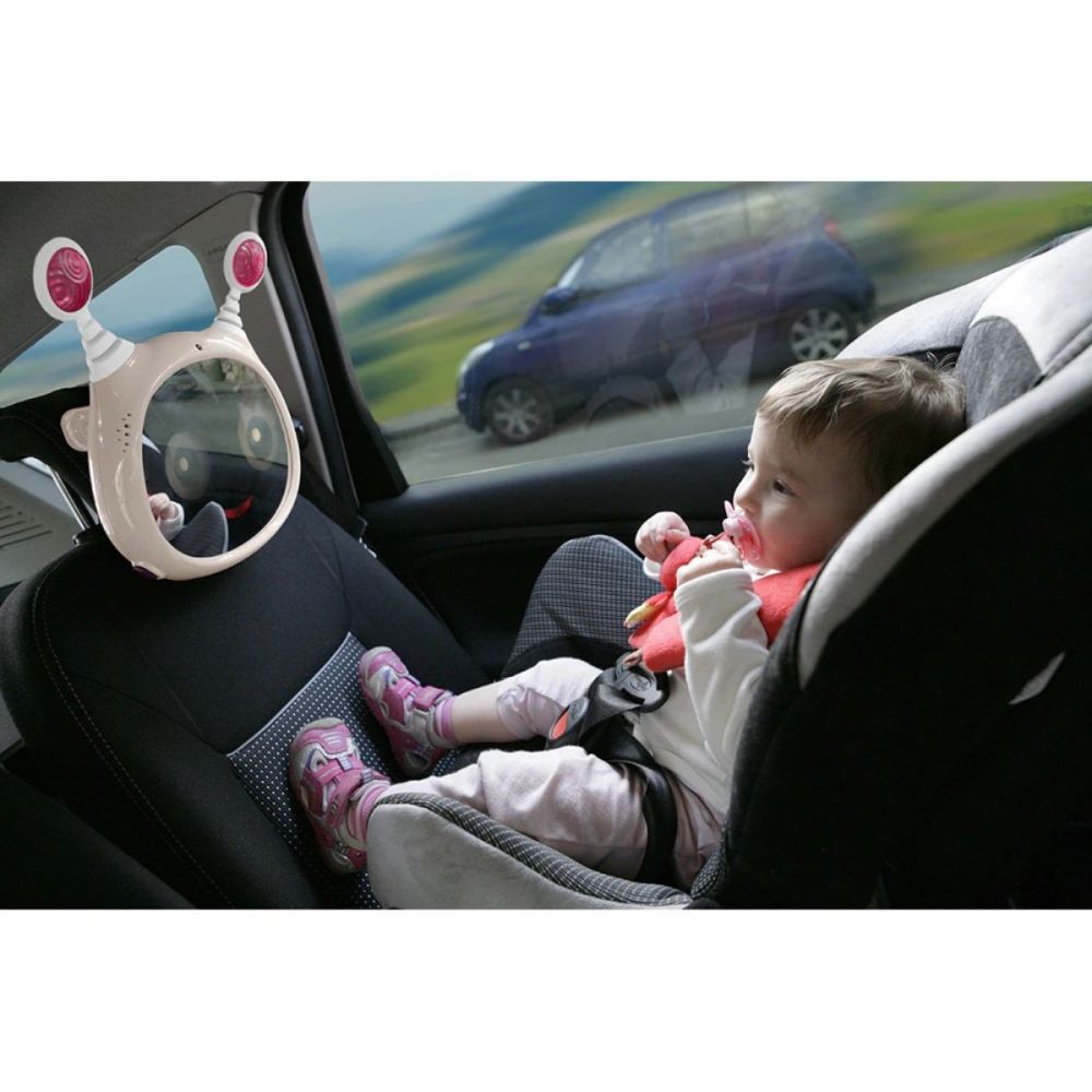 Oglinda muzicala auto pentru supraveghere copil, Benbat, Oly, Bej