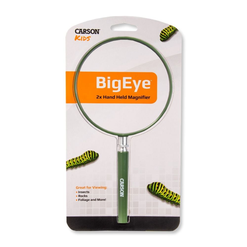 Lupa cu lentila mare si marire 2x, Carson, BigEye