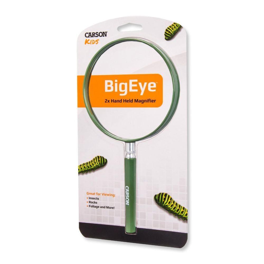 Lupa cu lentila mare si marire 2x, Carson, BigEye
