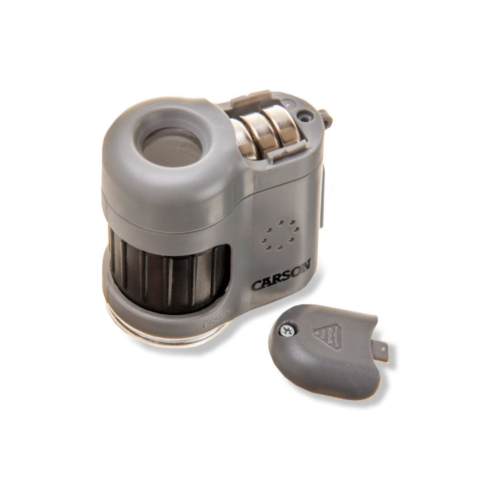 Microscop de buzunar cu adaptor pentru smartphone, Carson, marire 20x, MicroMini