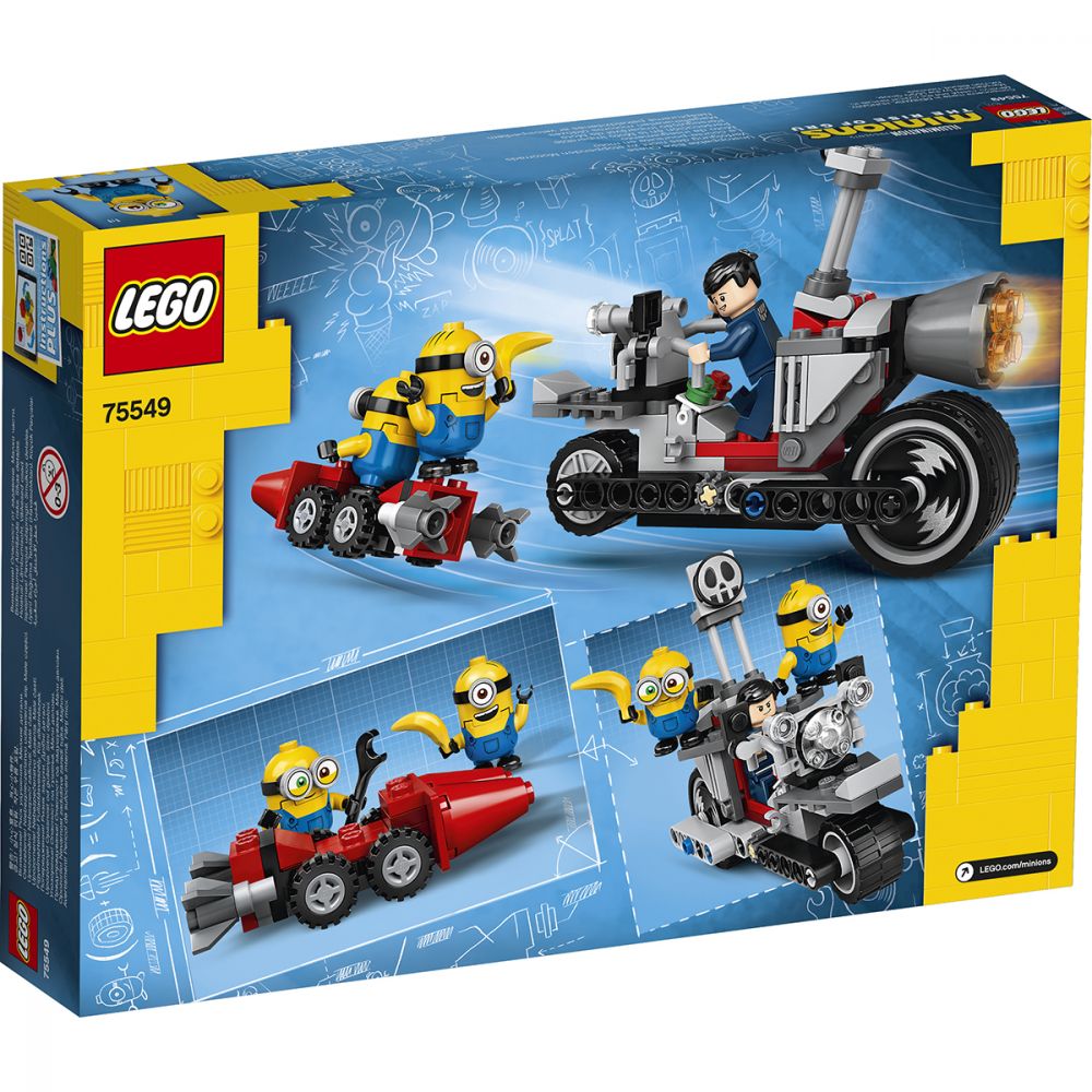  LEGO® Minions - Urmarire de neoprit pe motocicleta (75549)
