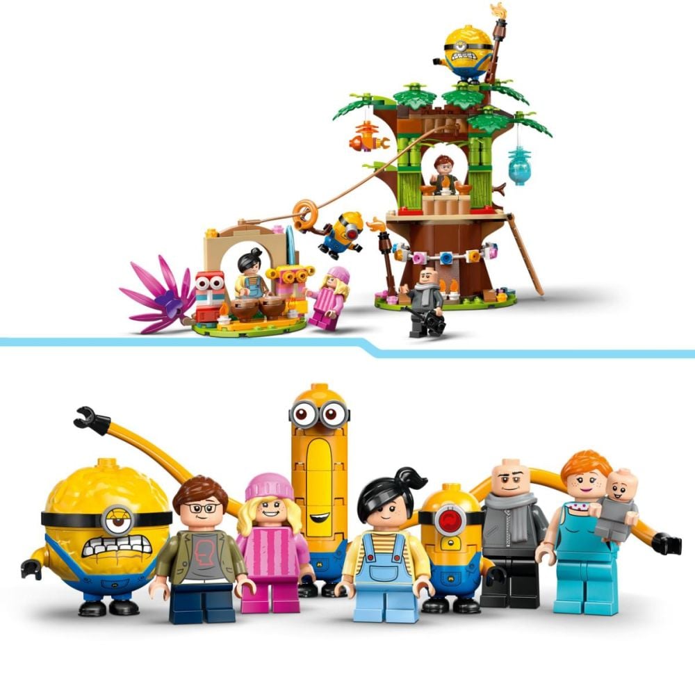 LEGO® Despicable Me - Resedinta de familie a lui Gru si a Minionilor (75583)