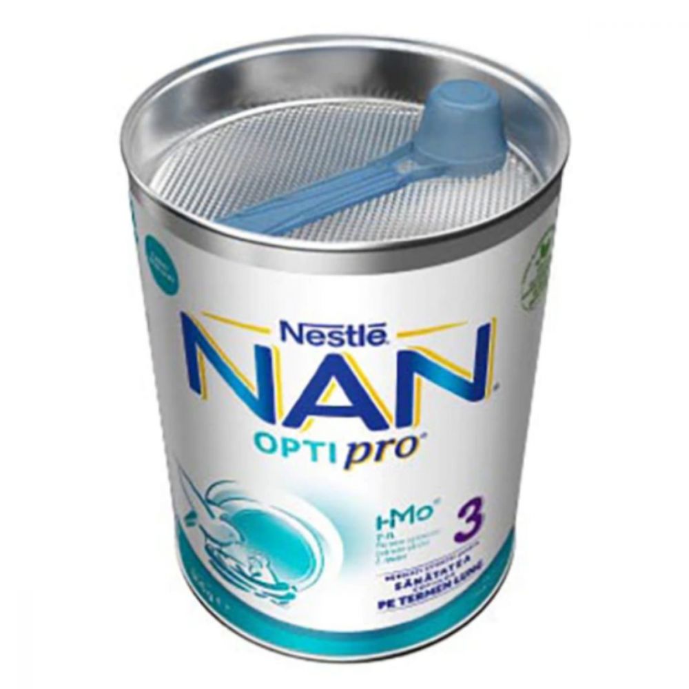 Formula de lapte praf, Nestle, Nan 3 Optipro 1-2 ani, 800 g