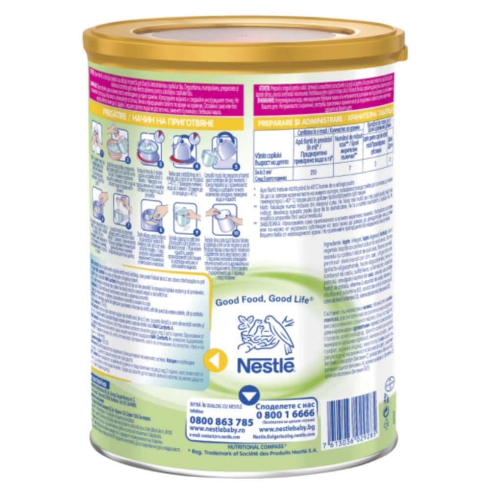 Lapte de continuare, Nestle, Nan 4 Comfortis, 800 g