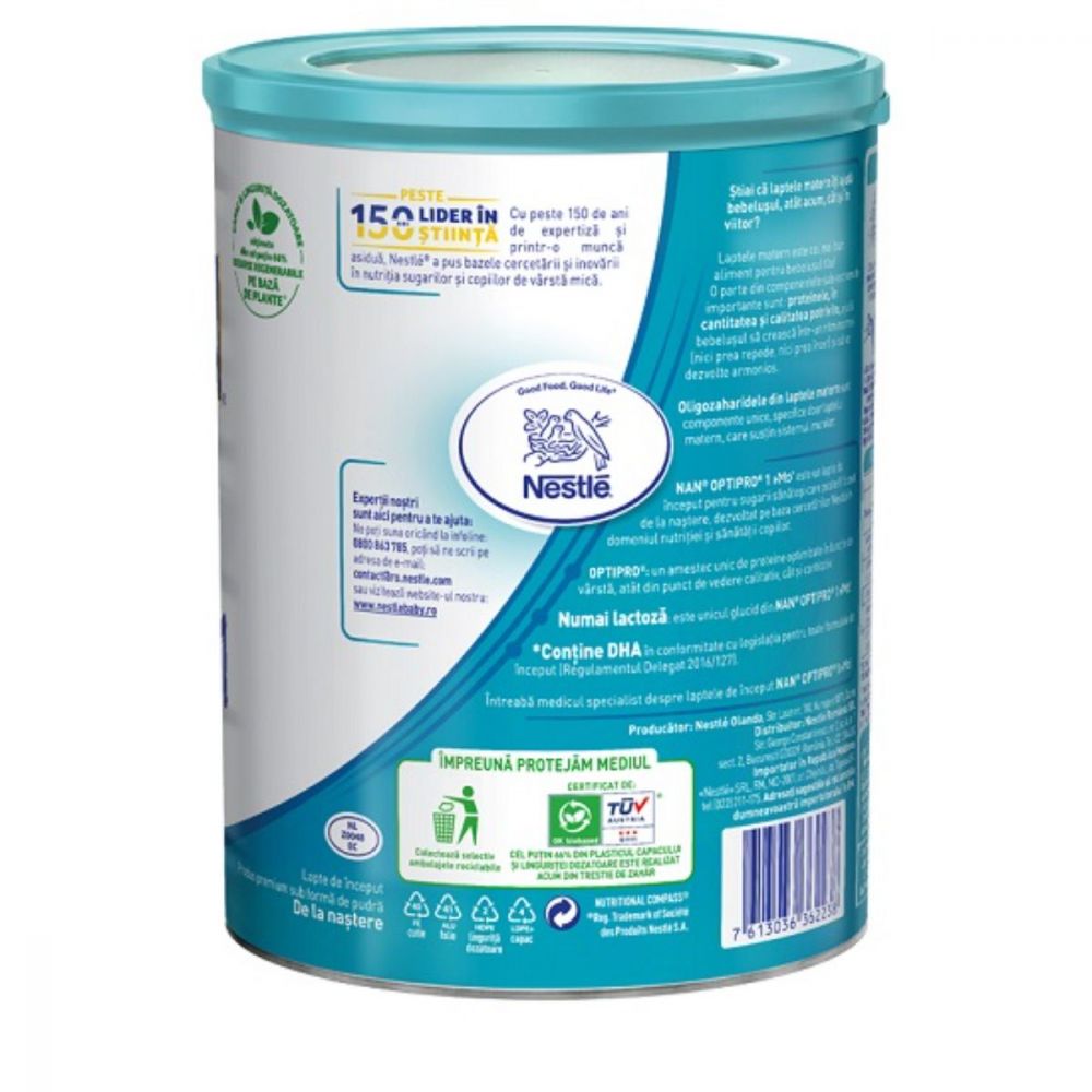 Formula de lapte, Nestle, Premium Nan 1 Optipro HMO, 800 g