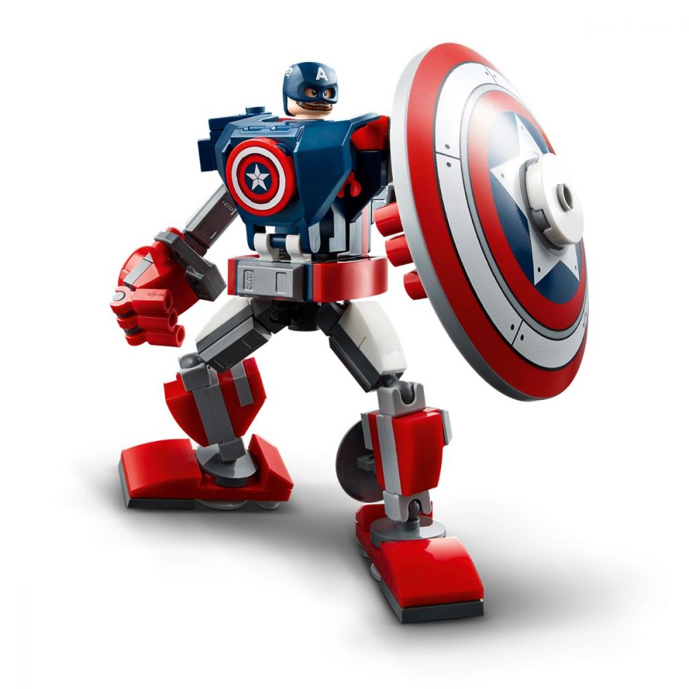LEGO® Marvel Super Heroes - Amura de robot Capitanul America (76168)