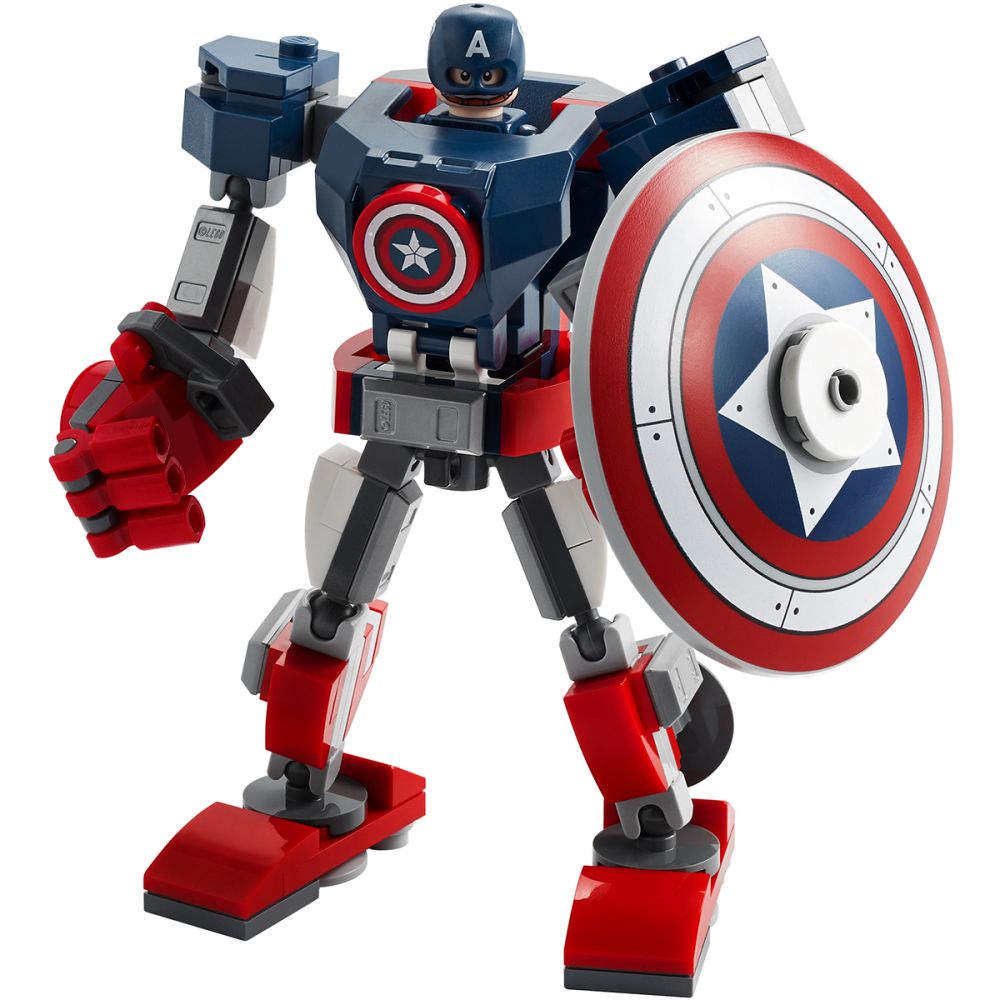 LEGO® Marvel Super Heroes - Amura de robot Capitanul America (76168)