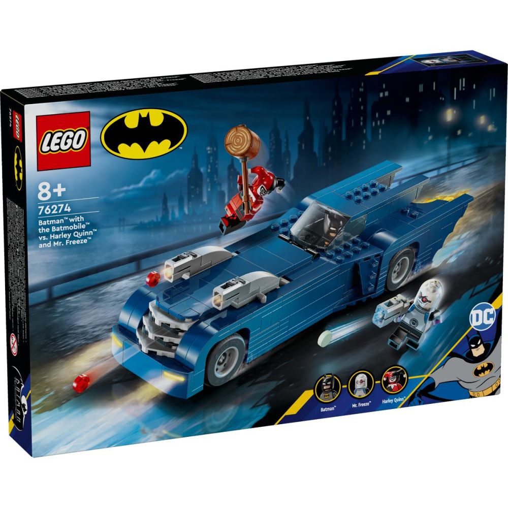 LEGO® Super Heroes - Batman cu al sau Batmobile Vs Harley Quinnsi
