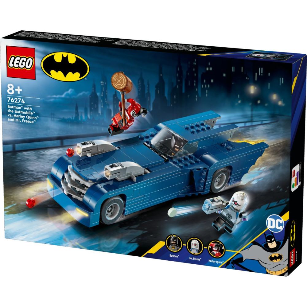 LEGO® Super Heroes - Batman cu al sau Batmobile Vs Harley Quinnsi