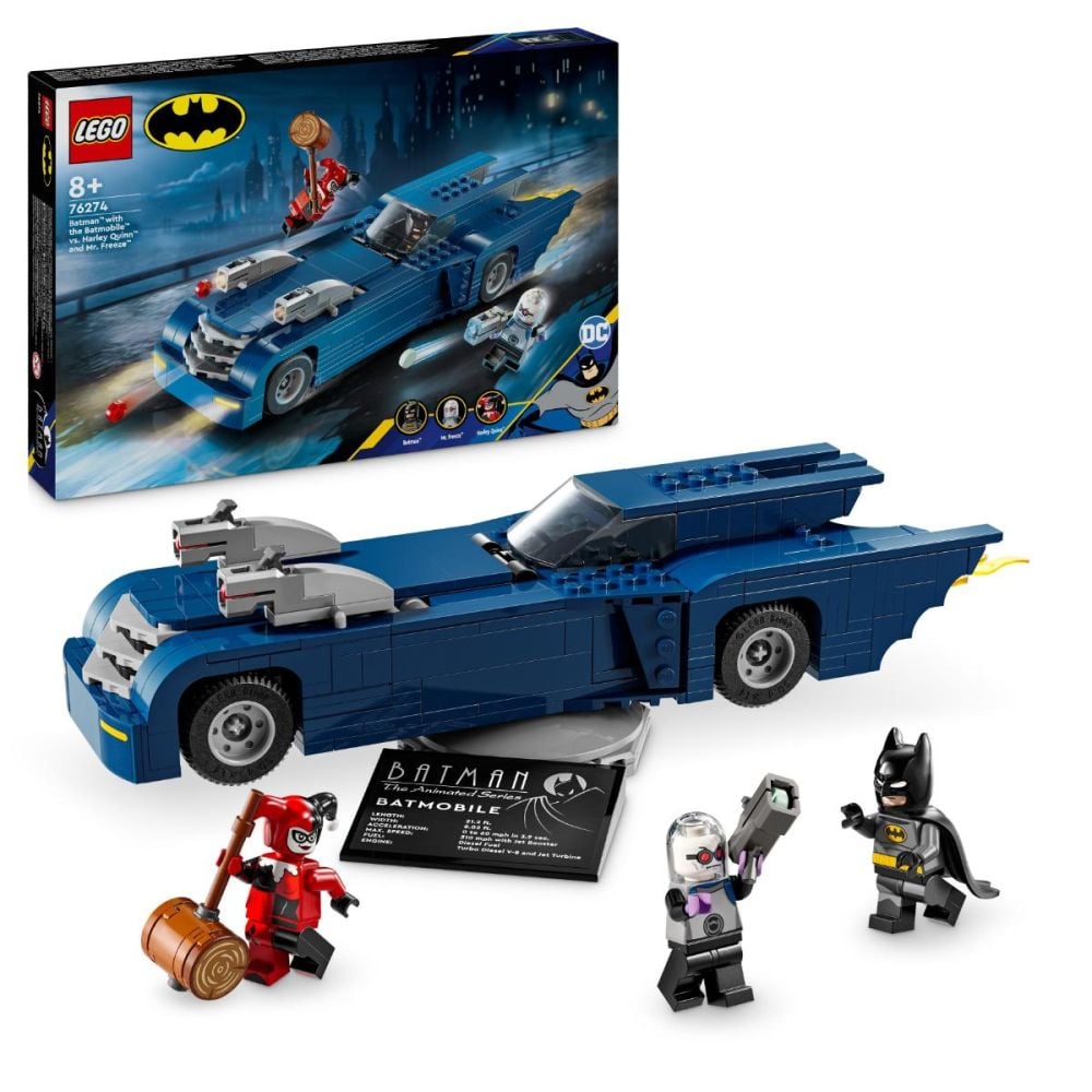 LEGO® Super Heroes - Batman cu al sau Batmobile Vs Harley Quinnsi