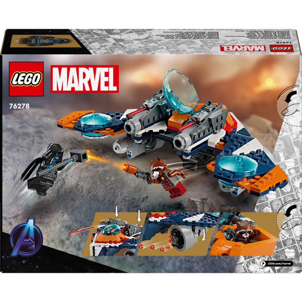 LEGO® Super Heroes - Avionul de lupta al lui Rocket vs Ronan (76278)
