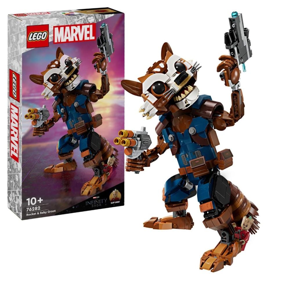 LEGO® Super Heroes - Rocket si bebelusul Groot (76282)