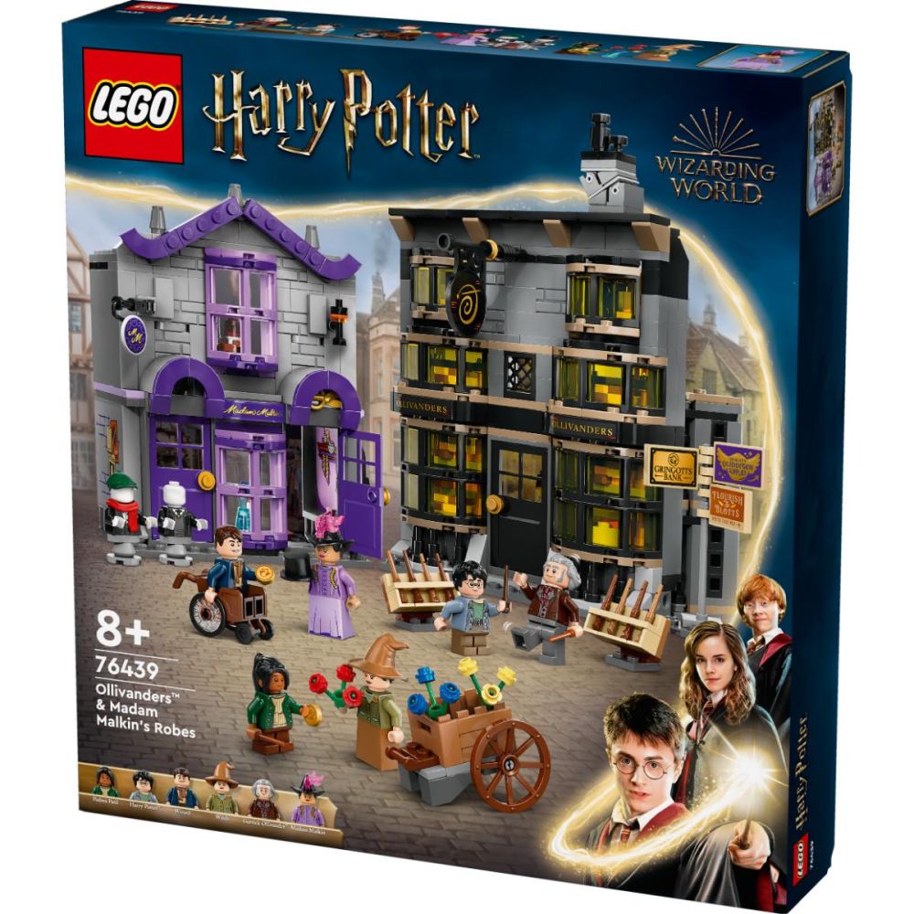 LEGO® Harry Potter - Magazinul de baghete Ollivander si magazinul de haine al lui Madam Malkin (76439)