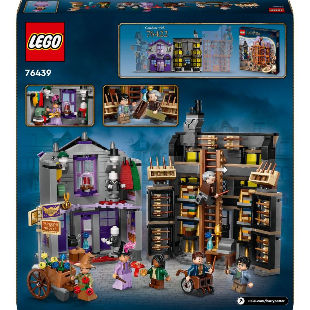 LEGO® Harry Potter - Magazinul de baghete Ollivander si magazinul de haine al lui Madam Malkin (76439)