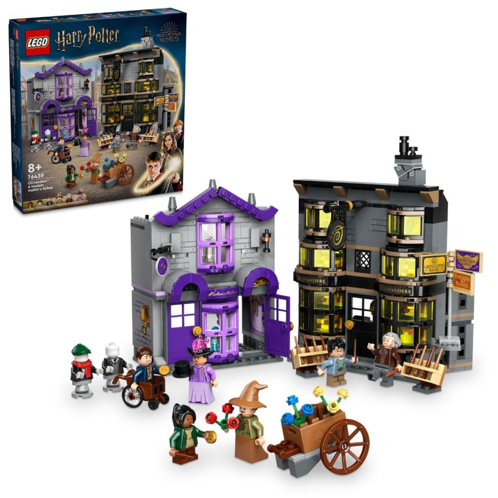 LEGO® Harry Potter - Magazinul de baghete Ollivander si magazinul de haine al lui Madam Malkin (76439)