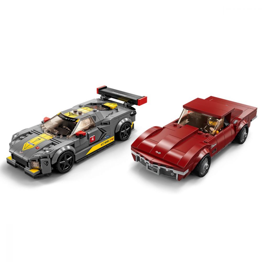 LEGO® Speed Champions - Masina de curse Chevrolet Corvette C8.R si 1968 Chevrolet Corvette (76903)