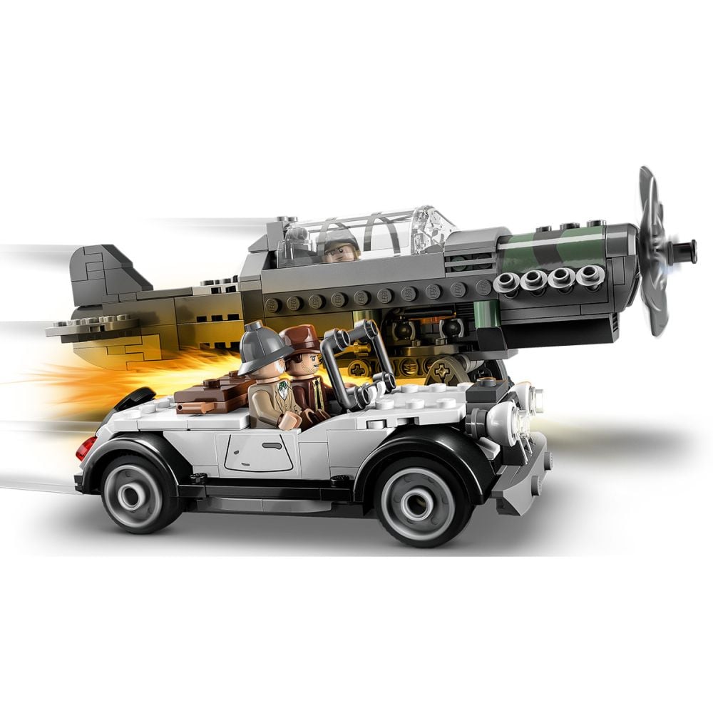 LEGO® Indiana Jones - Urmarire cu avionul de vanatoare (77012)